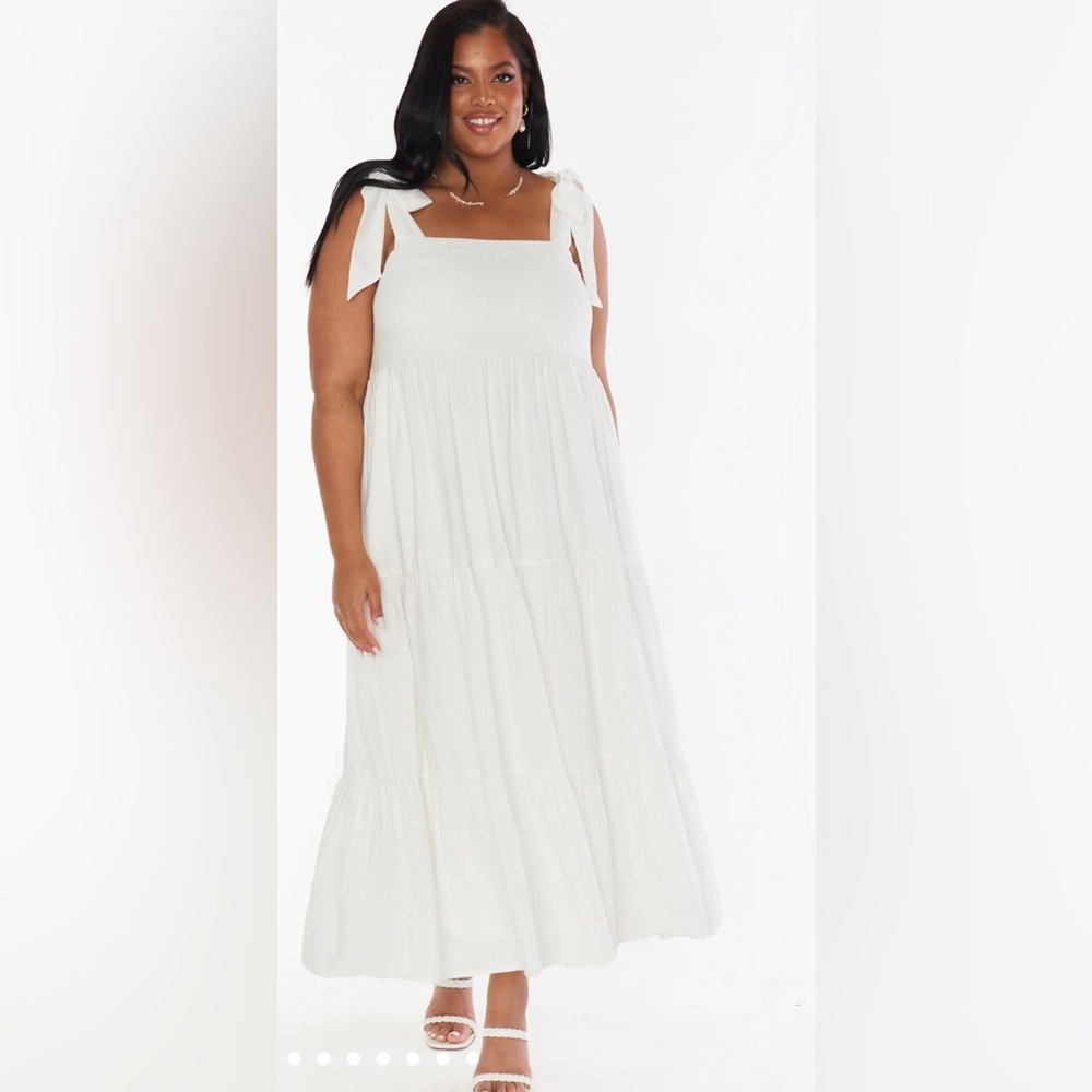 🎉 NWT! Show Me Your MuMu White Sabrina Maxi Dress!😍 - Picture 5 of 9